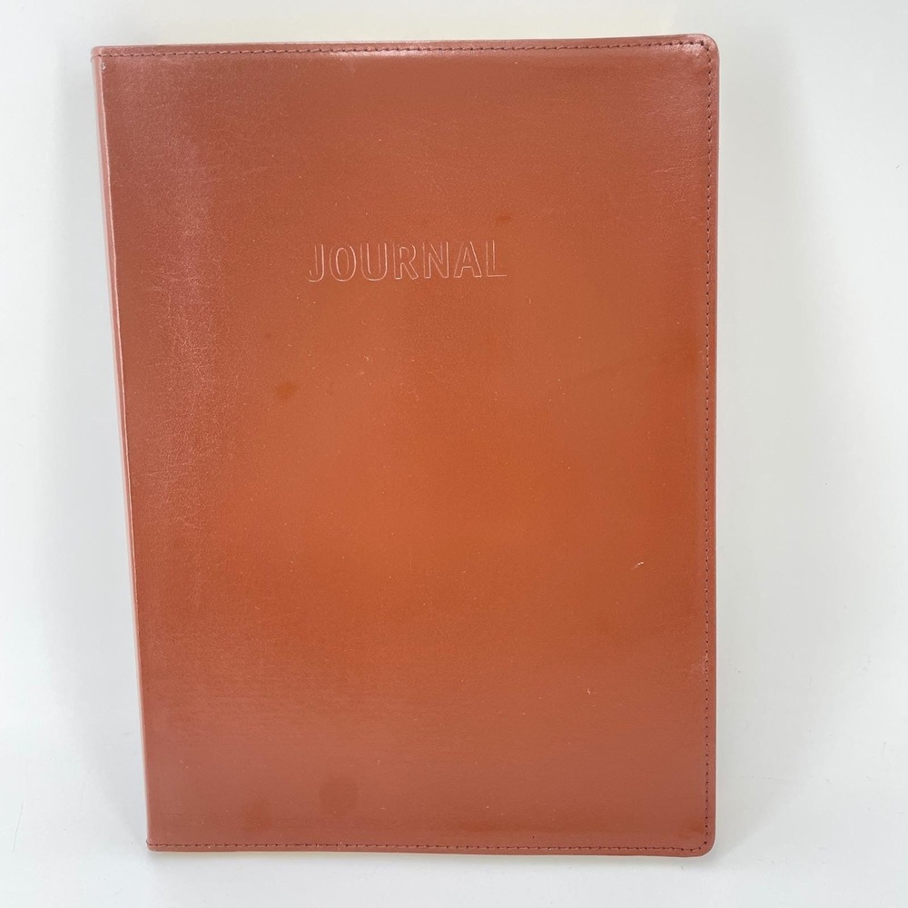Colorbok Saddle Brown Bonded Leather Journal‎ B5 Lined Gold Gilded Edges 17845